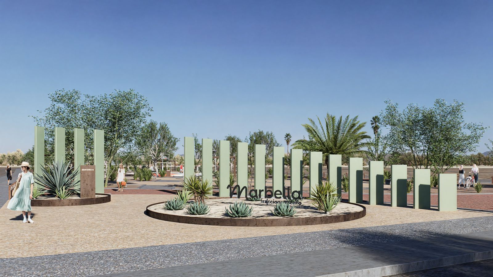 Monumento de acceso al fraccionamiento Marbella