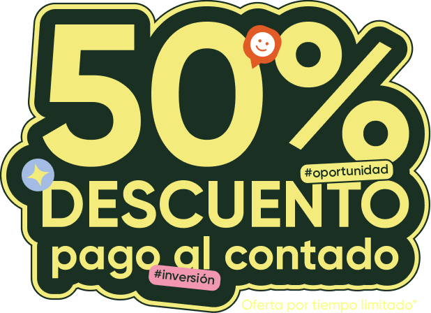 50% de descuento en pago al contado — oferta por tiempo limitado